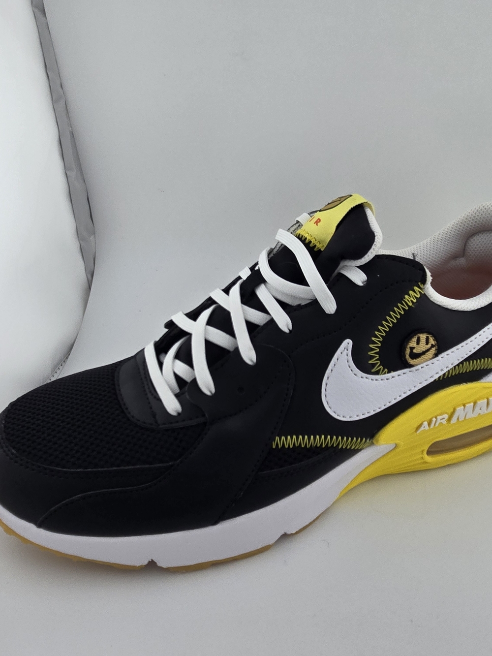 Nike Men’s Air Max Black/White/Yellow Athletic Sneakers